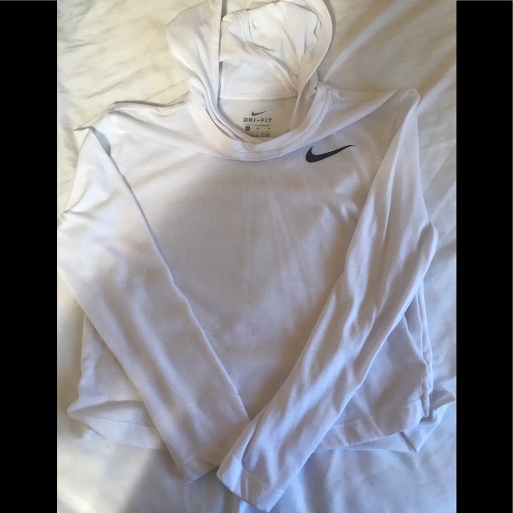 Nike dri fit long sleeve hoody shirt